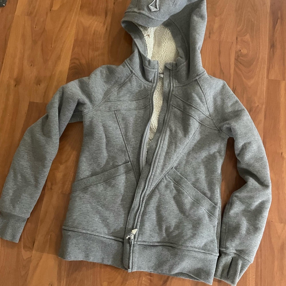 Ivivva Gray Hooded Kids Jacket